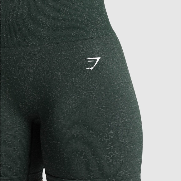 GYMSHARK ADAPT FLECK SEAMLESS SHORTS VICTORY GREEN/UNIT GREEN RARE - Picture 5 of 9